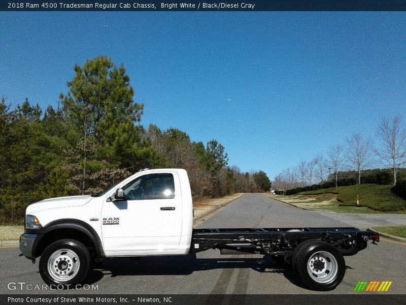 Bright White / Black/Diesel Gray 2018 Ram 4500 Tradesman Regular Cab Chassis