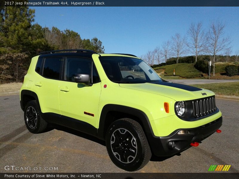 Hypergreen / Black 2017 Jeep Renegade Trailhawk 4x4