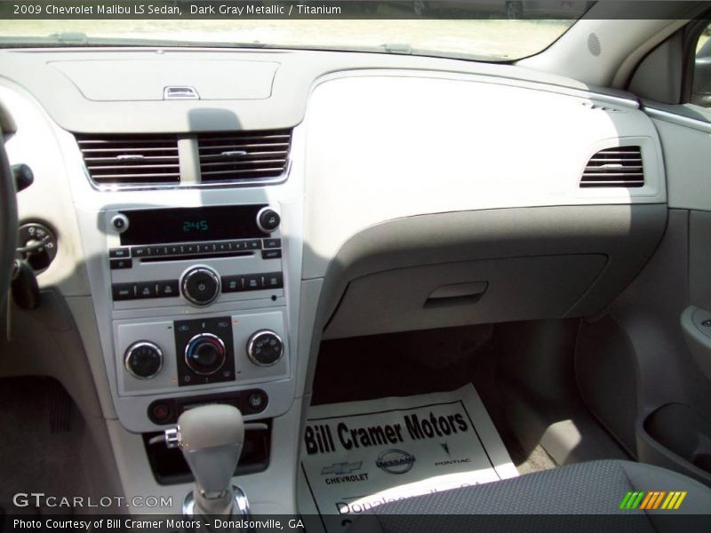 Dark Gray Metallic / Titanium 2009 Chevrolet Malibu LS Sedan