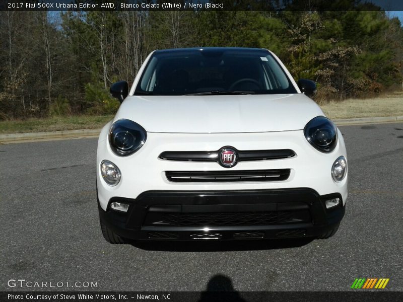 Bianco Gelato (White) / Nero (Black) 2017 Fiat 500X Urbana Edition AWD