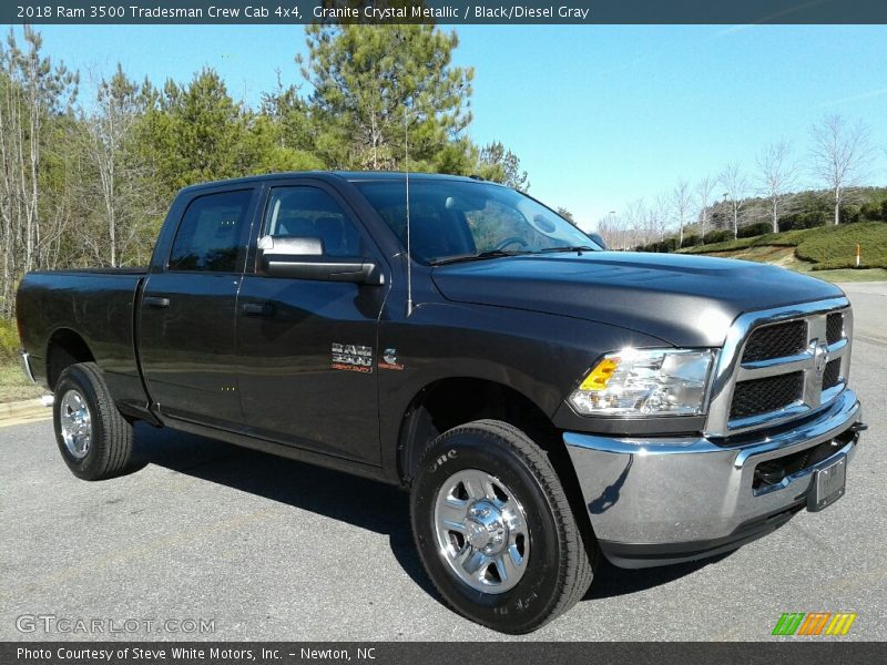 Granite Crystal Metallic / Black/Diesel Gray 2018 Ram 3500 Tradesman Crew Cab 4x4