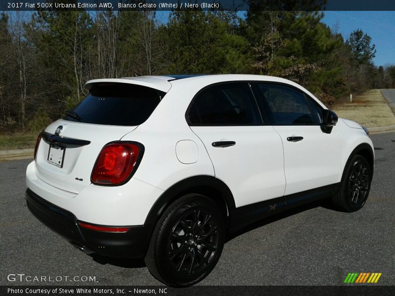 Bianco Gelato (White) / Nero (Black) 2017 Fiat 500X Urbana Edition AWD