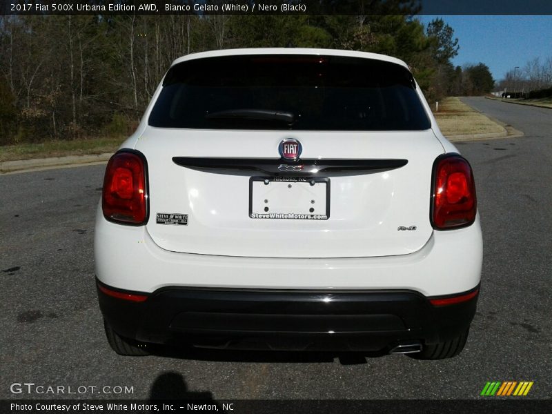 Bianco Gelato (White) / Nero (Black) 2017 Fiat 500X Urbana Edition AWD