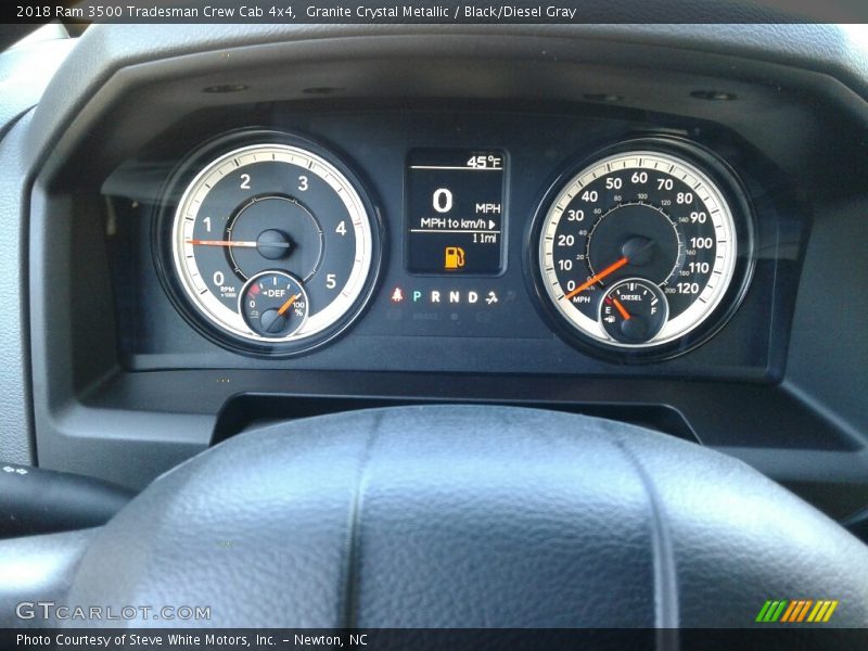 Granite Crystal Metallic / Black/Diesel Gray 2018 Ram 3500 Tradesman Crew Cab 4x4