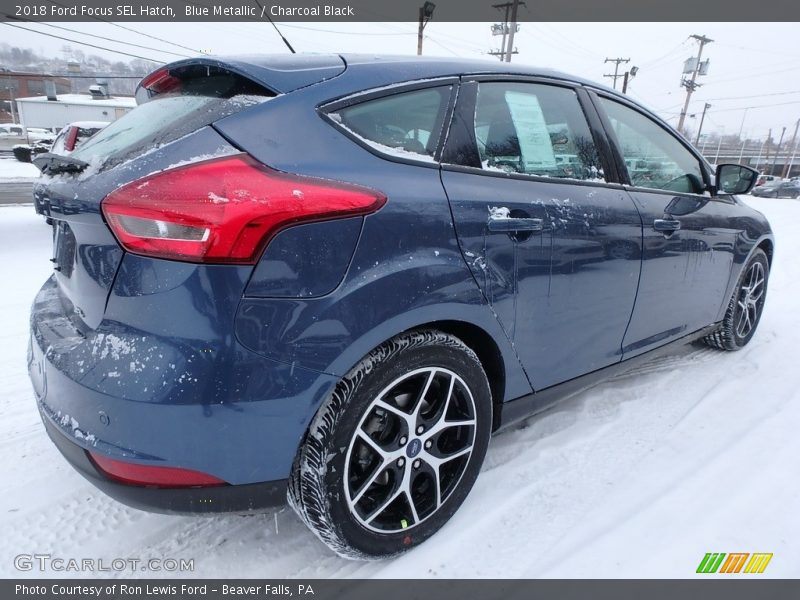 Blue Metallic / Charcoal Black 2018 Ford Focus SEL Hatch