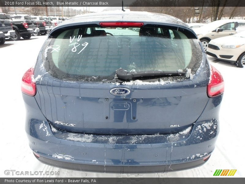 Blue Metallic / Charcoal Black 2018 Ford Focus SEL Hatch