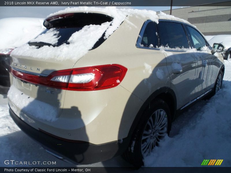 Ivory Pearl Metallic Tri-Coat / Cappuccino 2018 Lincoln MKX Reserve AWD