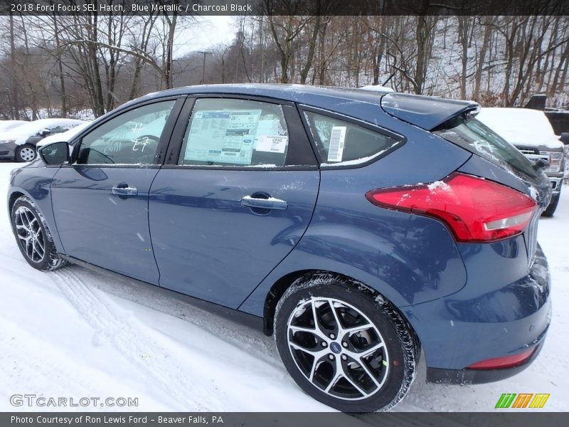 Blue Metallic / Charcoal Black 2018 Ford Focus SEL Hatch