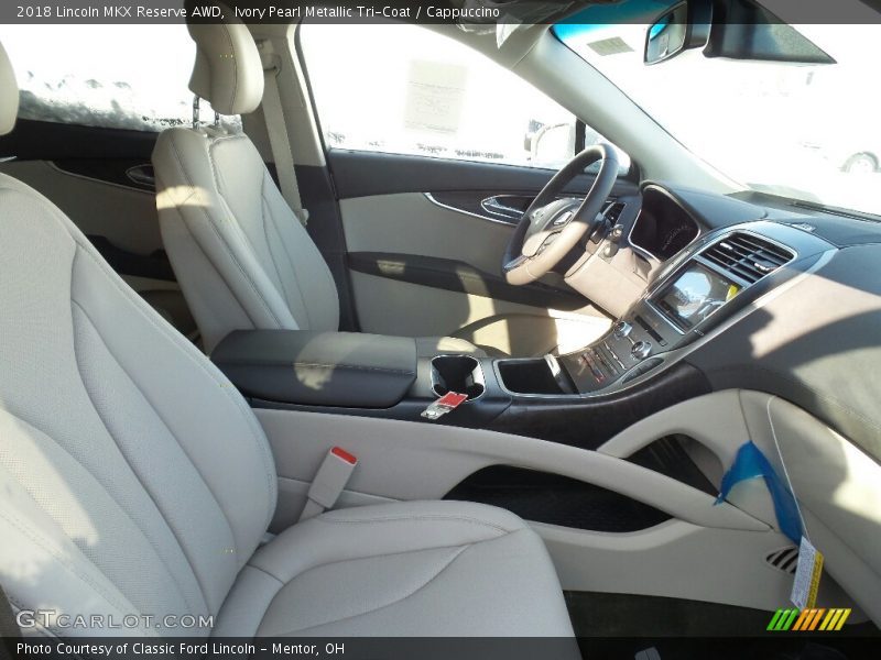 Ivory Pearl Metallic Tri-Coat / Cappuccino 2018 Lincoln MKX Reserve AWD