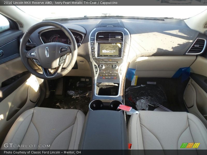 Ivory Pearl Metallic Tri-Coat / Cappuccino 2018 Lincoln MKX Reserve AWD