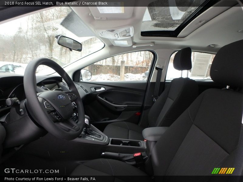 Blue Metallic / Charcoal Black 2018 Ford Focus SEL Hatch