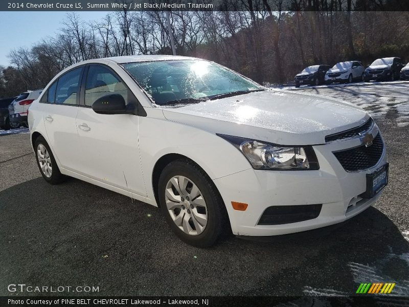 Summit White / Jet Black/Medium Titanium 2014 Chevrolet Cruze LS