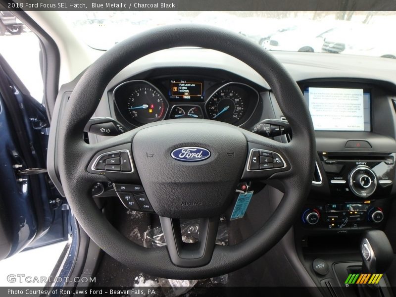 Blue Metallic / Charcoal Black 2018 Ford Focus SEL Hatch