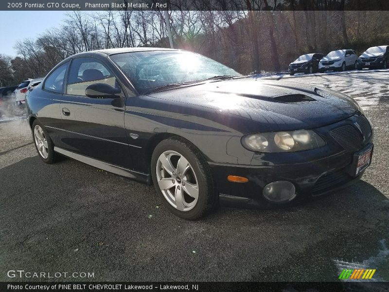 Phantom Black Metallic / Red 2005 Pontiac GTO Coupe