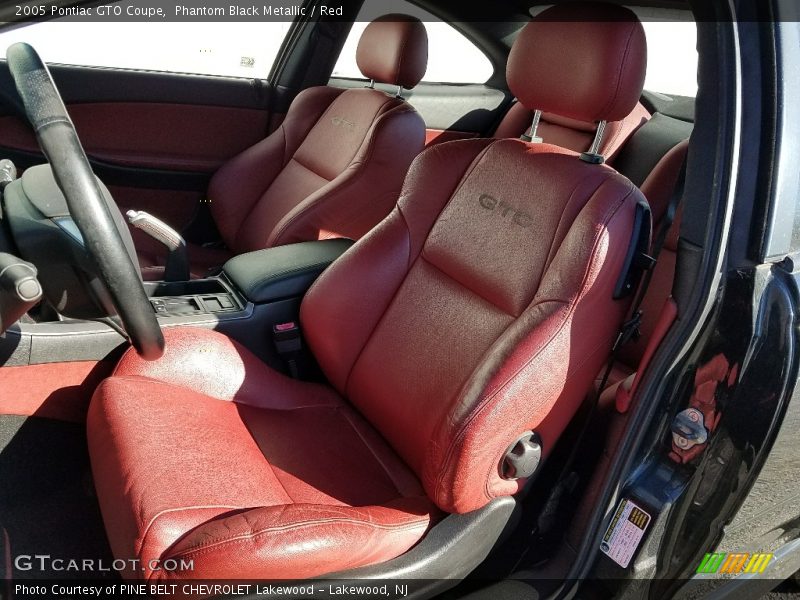 Phantom Black Metallic / Red 2005 Pontiac GTO Coupe