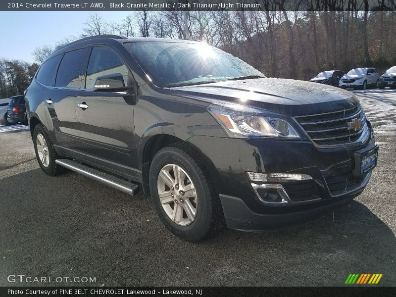 Black Granite Metallic / Dark Titanium/Light Titanium 2014 Chevrolet Traverse LT AWD