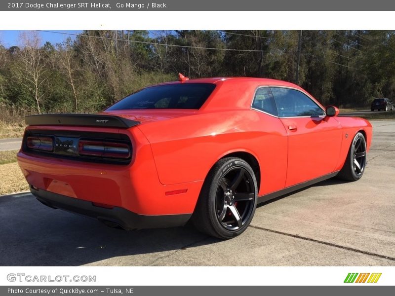 Go Mango / Black 2017 Dodge Challenger SRT Hellcat