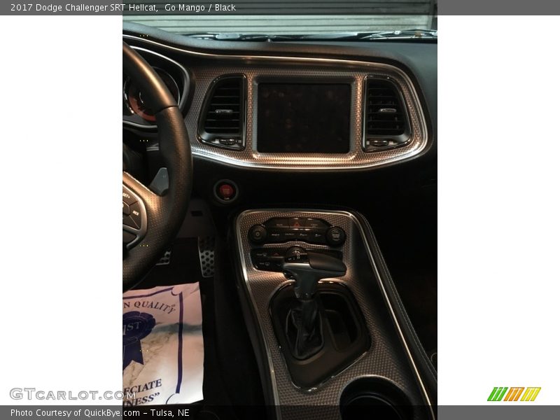 Go Mango / Black 2017 Dodge Challenger SRT Hellcat