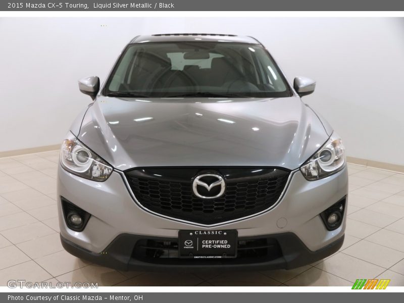 Liquid Silver Metallic / Black 2015 Mazda CX-5 Touring