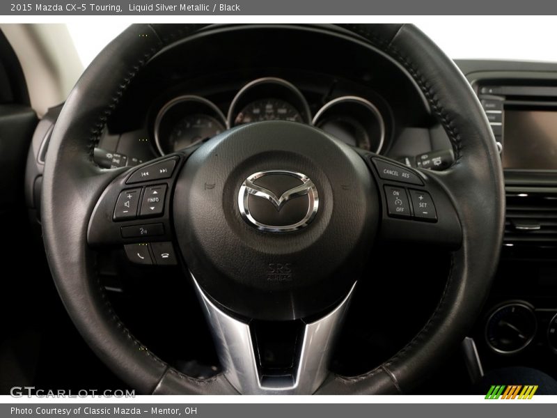Liquid Silver Metallic / Black 2015 Mazda CX-5 Touring