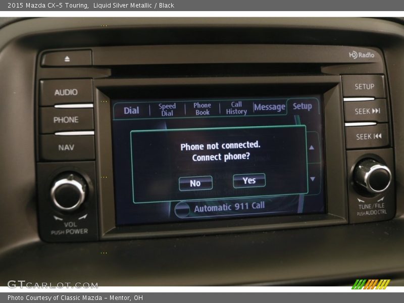 Liquid Silver Metallic / Black 2015 Mazda CX-5 Touring