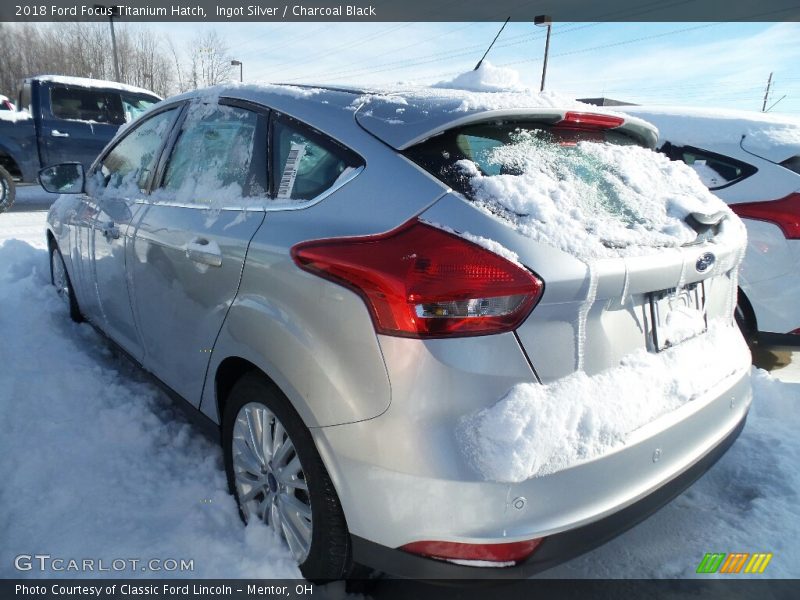 Ingot Silver / Charcoal Black 2018 Ford Focus Titanium Hatch