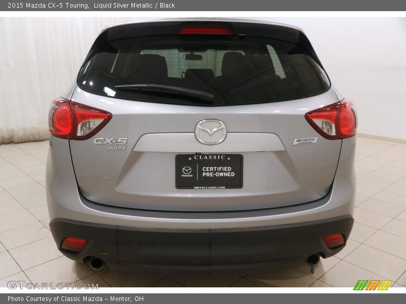 Liquid Silver Metallic / Black 2015 Mazda CX-5 Touring