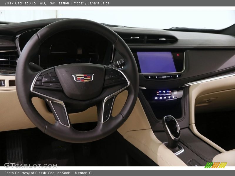 Red Passion Tintcoat / Sahara Beige 2017 Cadillac XT5 FWD