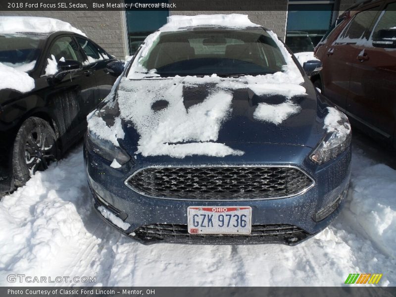 Blue Metallic / Charcoal Black 2018 Ford Focus SEL Sedan