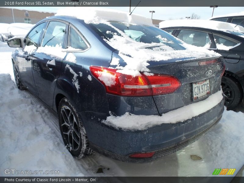 Blue Metallic / Charcoal Black 2018 Ford Focus SEL Sedan