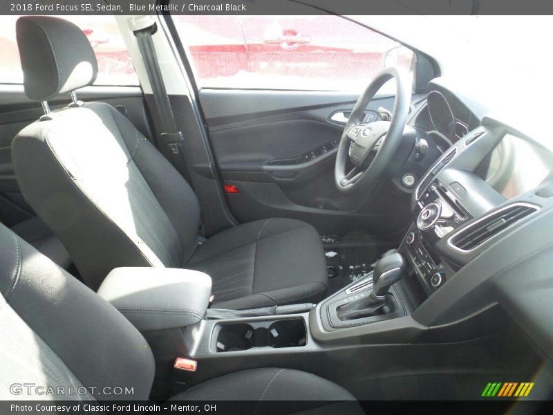 Blue Metallic / Charcoal Black 2018 Ford Focus SEL Sedan