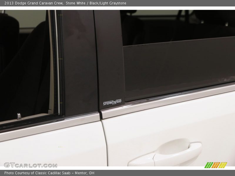 Stone White / Black/Light Graystone 2013 Dodge Grand Caravan Crew