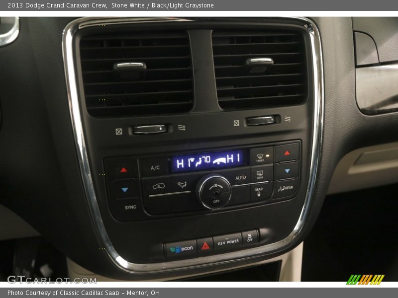 Stone White / Black/Light Graystone 2013 Dodge Grand Caravan Crew