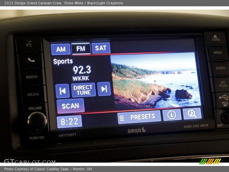 Stone White / Black/Light Graystone 2013 Dodge Grand Caravan Crew