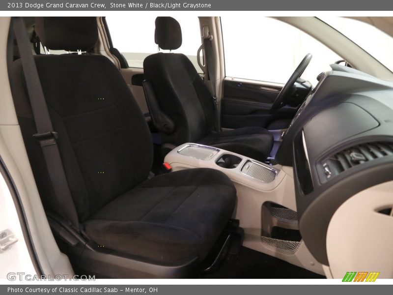 Stone White / Black/Light Graystone 2013 Dodge Grand Caravan Crew