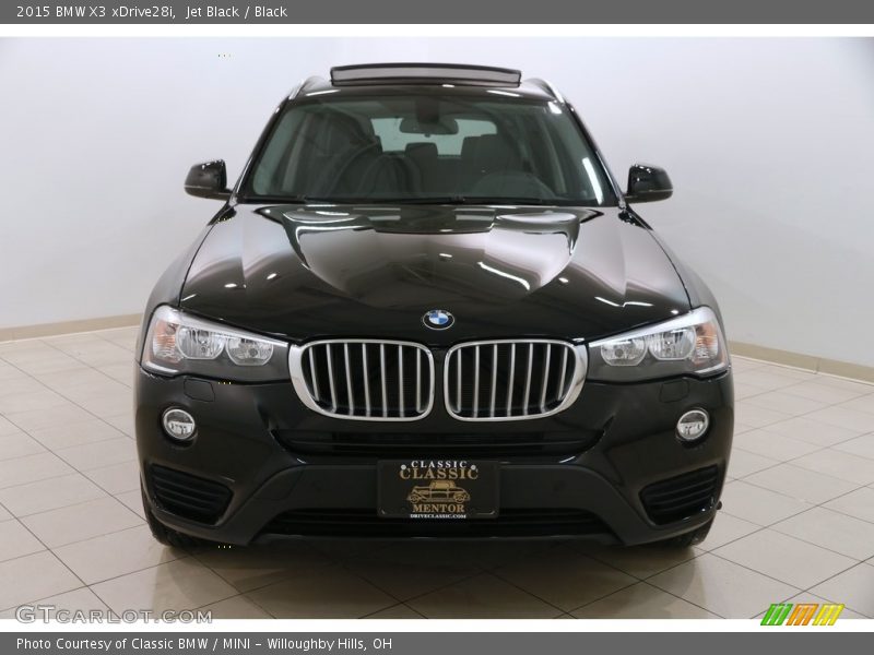 Jet Black / Black 2015 BMW X3 xDrive28i