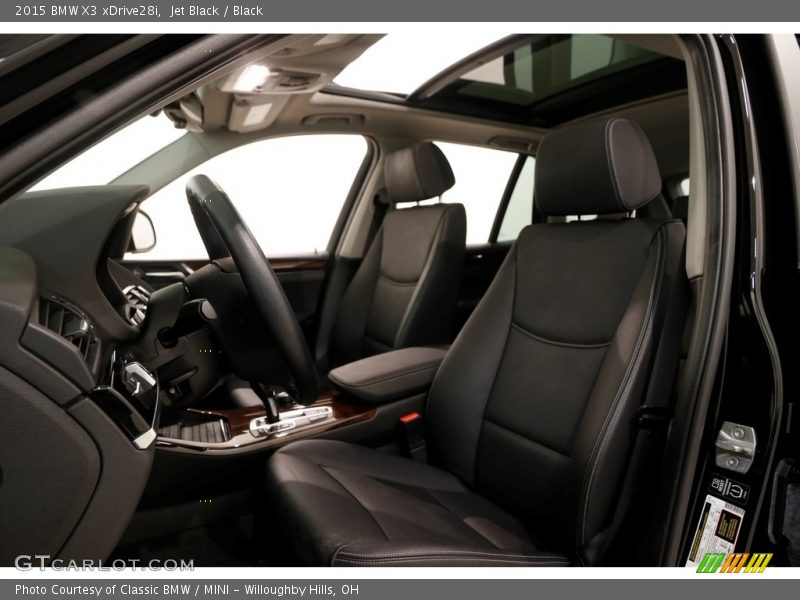 Jet Black / Black 2015 BMW X3 xDrive28i
