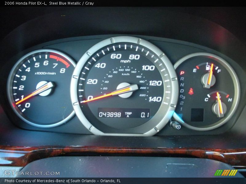 Steel Blue Metallic / Gray 2006 Honda Pilot EX-L