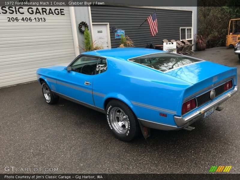 Grabber Blue / Fawn 1972 Ford Mustang Mach 1 Coupe