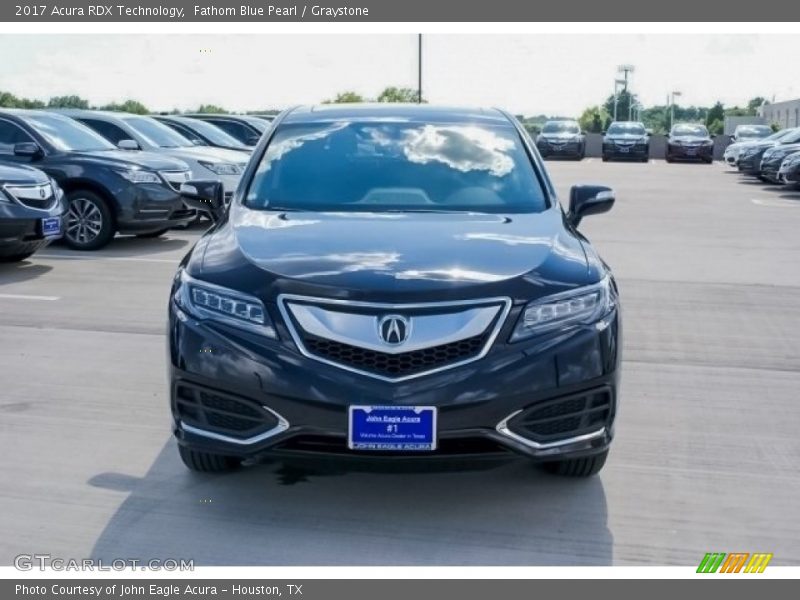 Fathom Blue Pearl / Graystone 2017 Acura RDX Technology