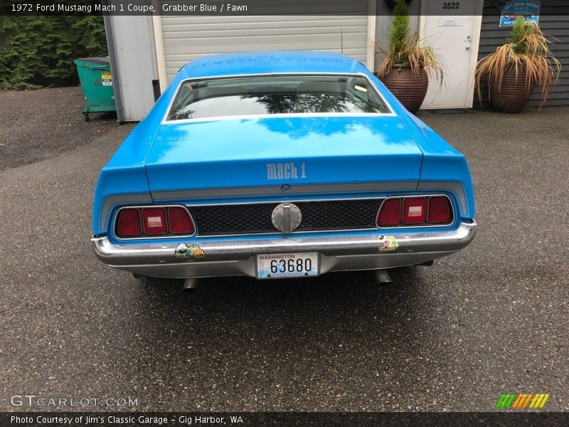 Grabber Blue / Fawn 1972 Ford Mustang Mach 1 Coupe