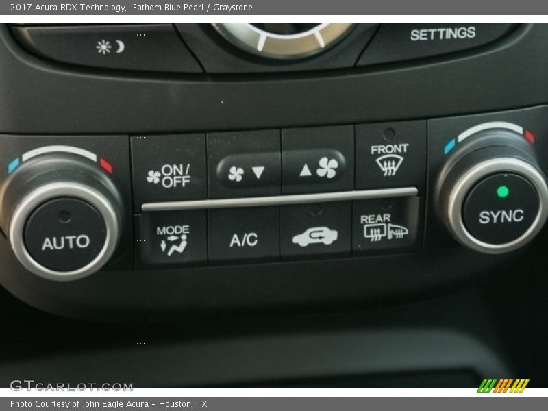 Fathom Blue Pearl / Graystone 2017 Acura RDX Technology