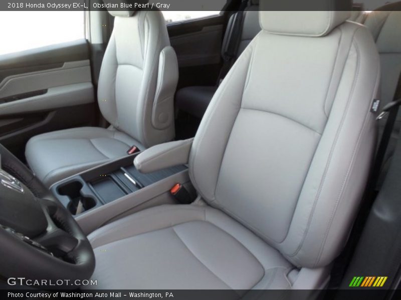 Obsidian Blue Pearl / Gray 2018 Honda Odyssey EX-L