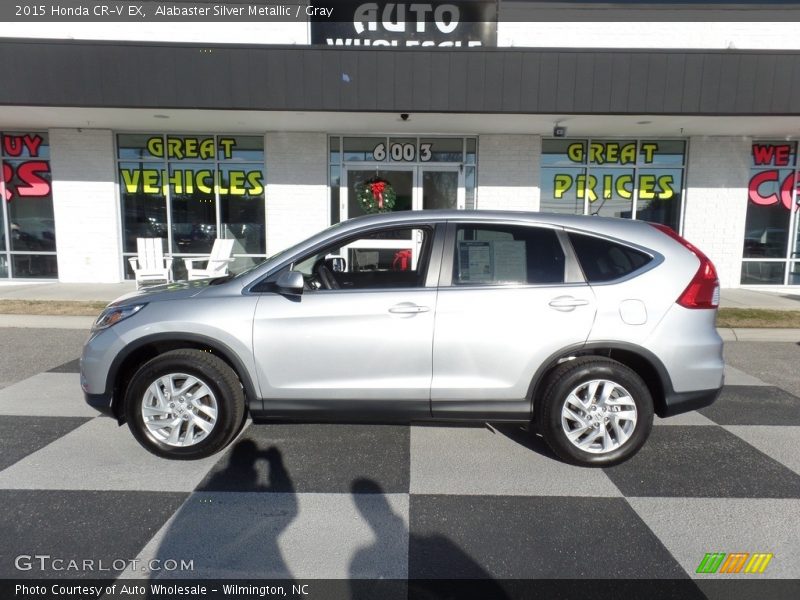 Alabaster Silver Metallic / Gray 2015 Honda CR-V EX