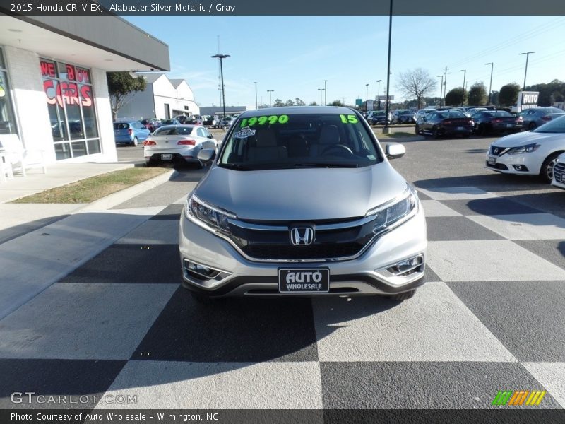 Alabaster Silver Metallic / Gray 2015 Honda CR-V EX