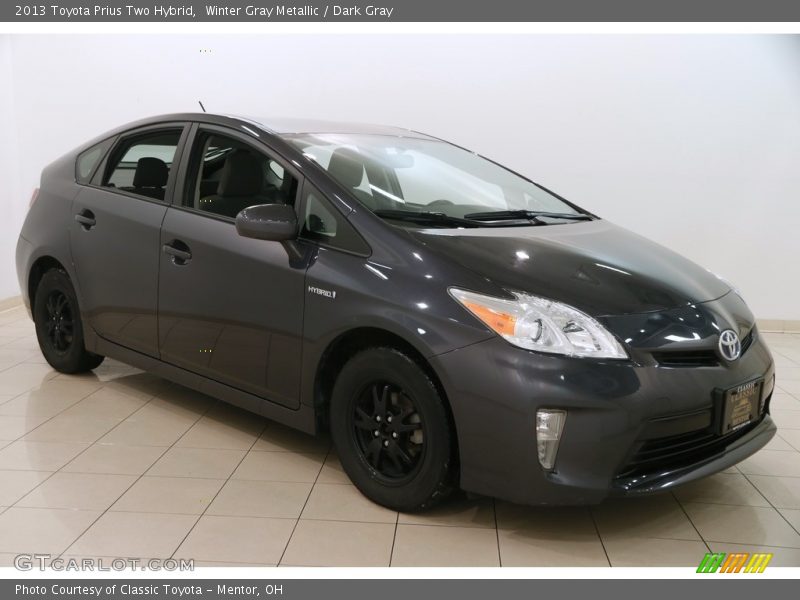 Winter Gray Metallic / Dark Gray 2013 Toyota Prius Two Hybrid