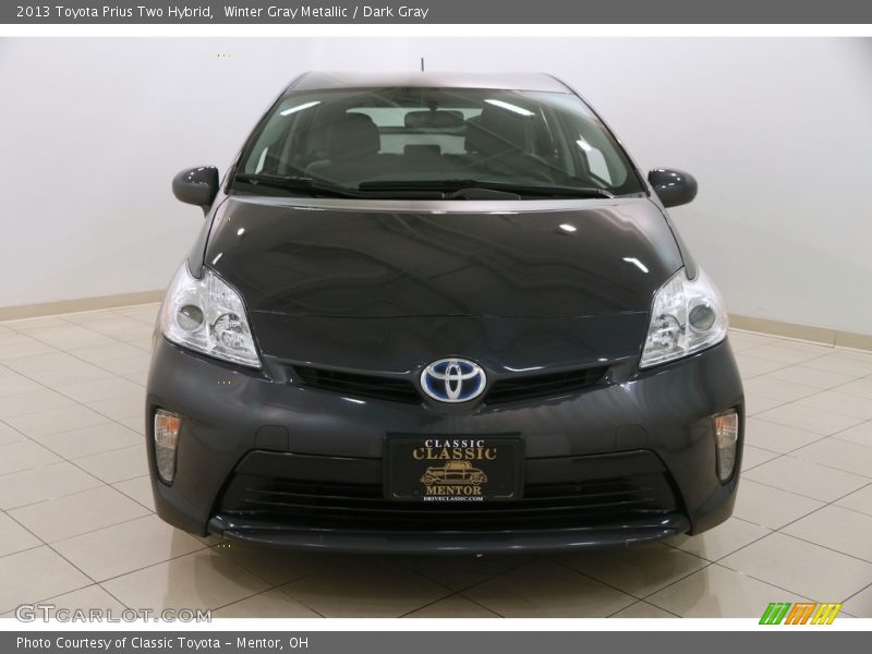 Winter Gray Metallic / Dark Gray 2013 Toyota Prius Two Hybrid