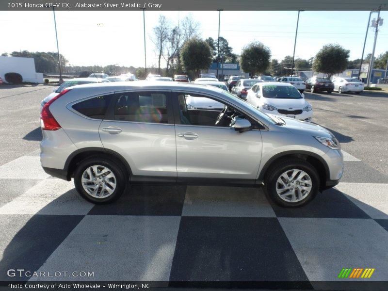 Alabaster Silver Metallic / Gray 2015 Honda CR-V EX