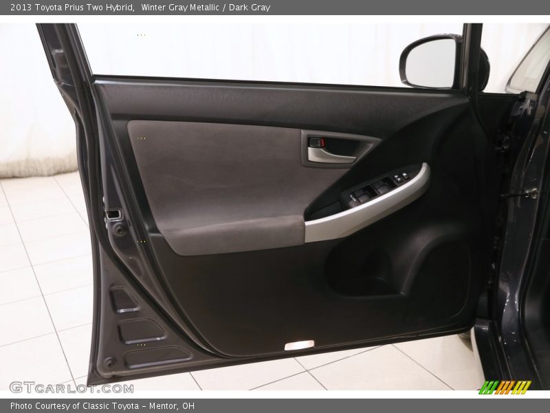Winter Gray Metallic / Dark Gray 2013 Toyota Prius Two Hybrid