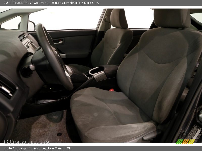 Winter Gray Metallic / Dark Gray 2013 Toyota Prius Two Hybrid